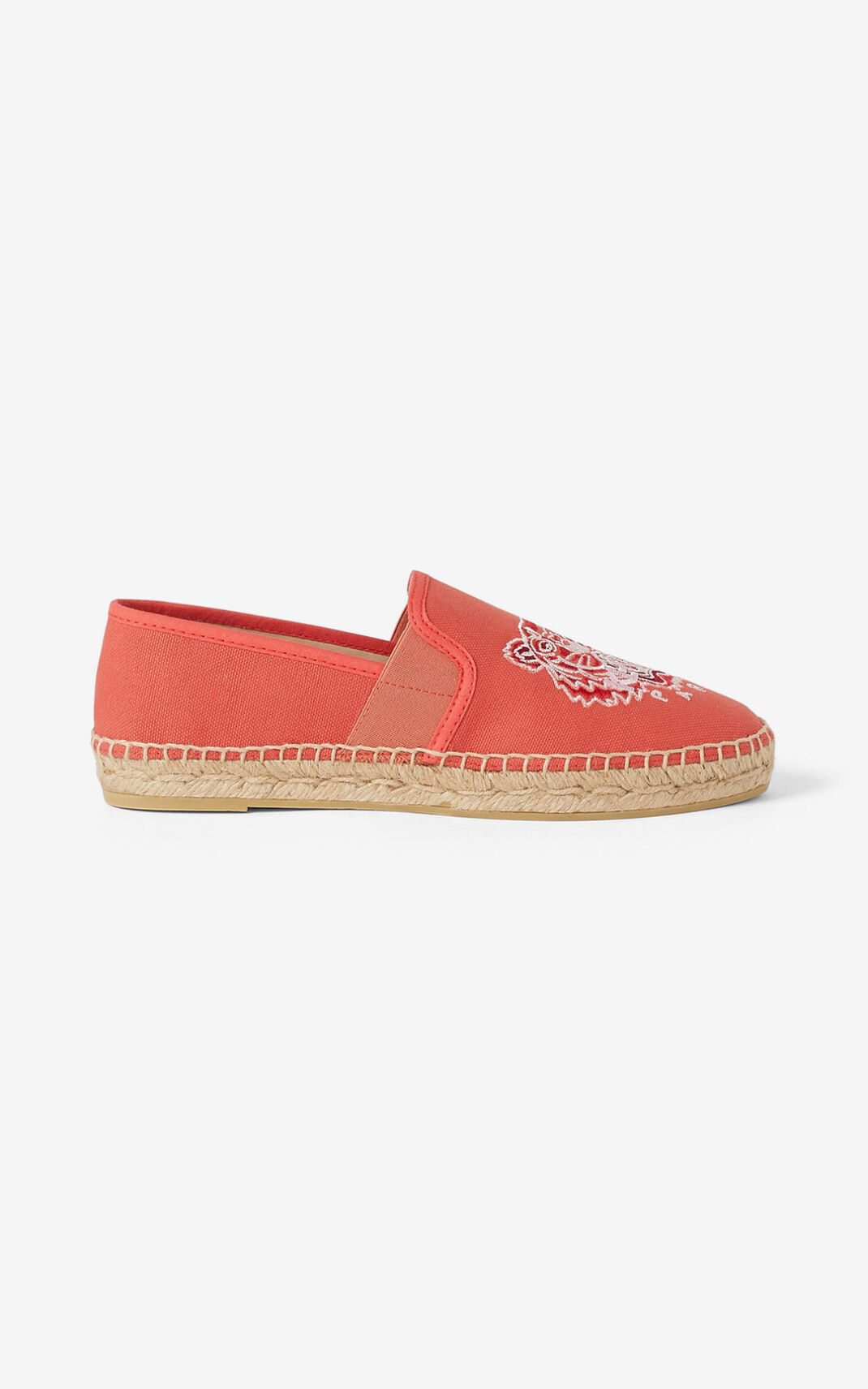 Kenzo Tiger elasticated canvas Espadrile Ženske - Crvene - Hrvatska RBCHJD608